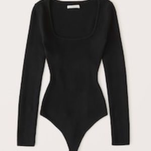 Abercrombie and Fitch squared neck ribbed body suit